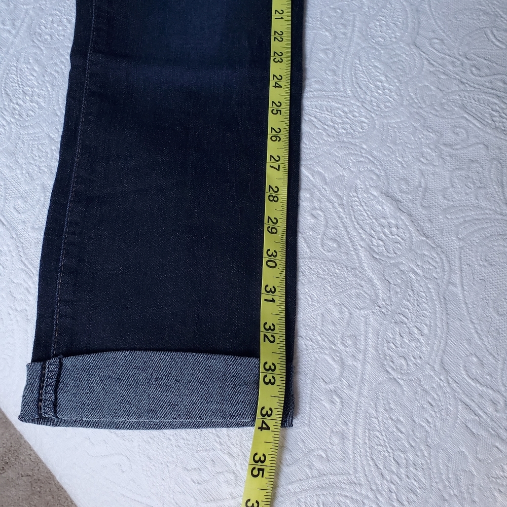 Signature by Levi Strauss Modern Slim Cuff Jeans Dark Wash - Sz 8 - Picture 5 of 12